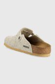 Вовняні тапки Birkenstock Boston WZ колір сірий Вовняні тапки Birkenstock Boston WZ колір сірий