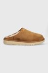 Замшеві тапочки UGG M Classic Slip-on колір коричневий