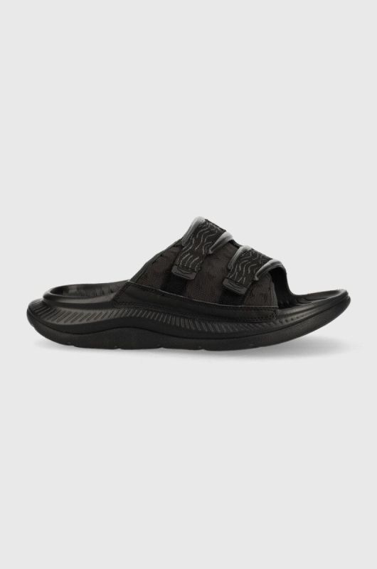Шльопанці Hoka Ora Luxe колір чорний 1134150-WCLL