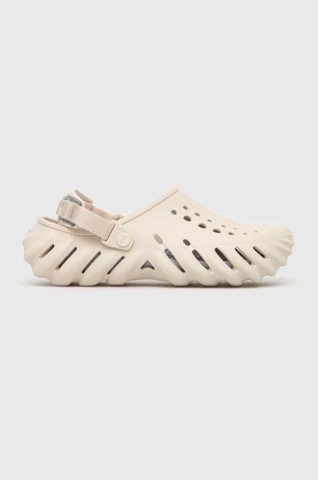 Шльопанці Crocs Echo Clog колір бежевий 207937 207937.stucco-STUCCO