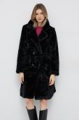 Пальто Vero Moda жіночий колір чорний перехідний