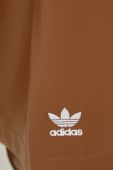 пальто adidas Originals жіночий колір коричневий перехідний