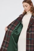 Пальто з домішкою вовни Tommy Hilfiger колір зелений перехідний oversize