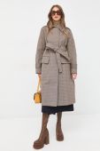 Пальто Victoria Beckham жіночий колір бежевий перехідний (2669085)