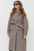 Пальто Victoria Beckham жіночий колір бежевий перехідний (2669085)