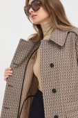 Пальто Victoria Beckham жіночий колір бежевий перехідний (2669085)