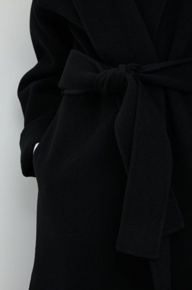 Вовняне пальто By Malene Birger Trullem колір чорний перехідне фото 5