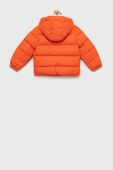 Дитяча двостороння пухова куртка Tommy Hilfiger колір помаранчевий