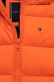 Дитяча двостороння пухова куртка Tommy Hilfiger колір помаранчевий