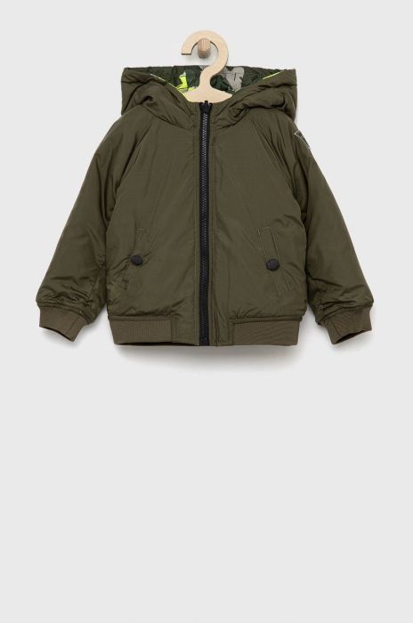 Дитяча двостороння куртка Guess колір зелений (2665403)