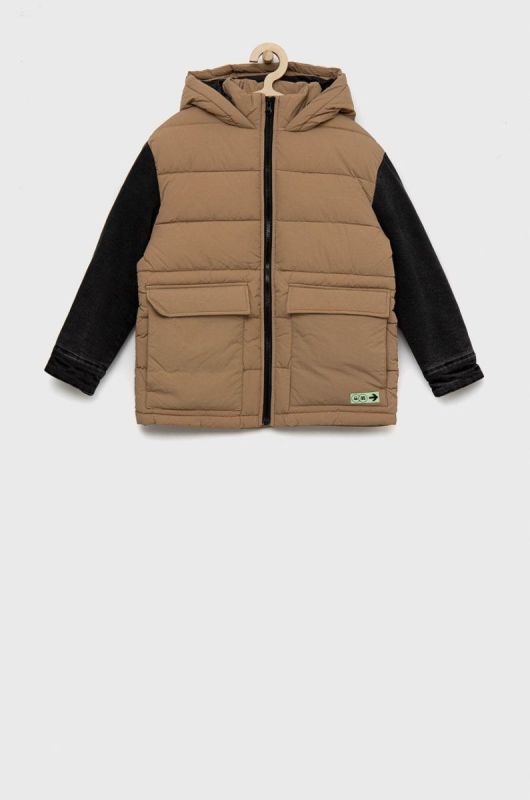 Дитяча куртка United Colors of Benetton колір коричневий (2680997)