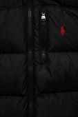 Дитяча пухова куртка Polo Ralph Lauren колір чорний
