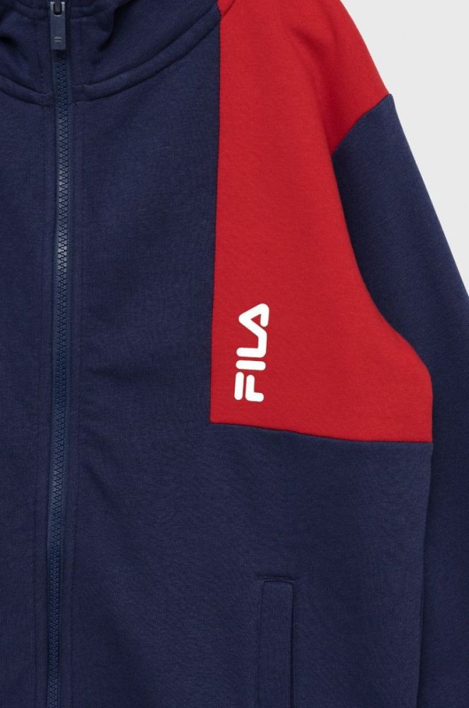 Дитяча кофта Fila колір синій візерунок фото 3