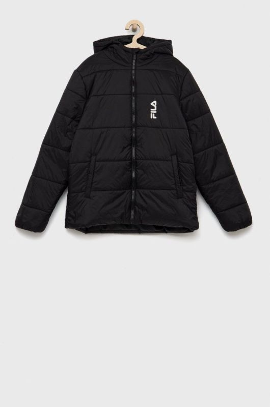 Дитяча куртка Fila колір чорний