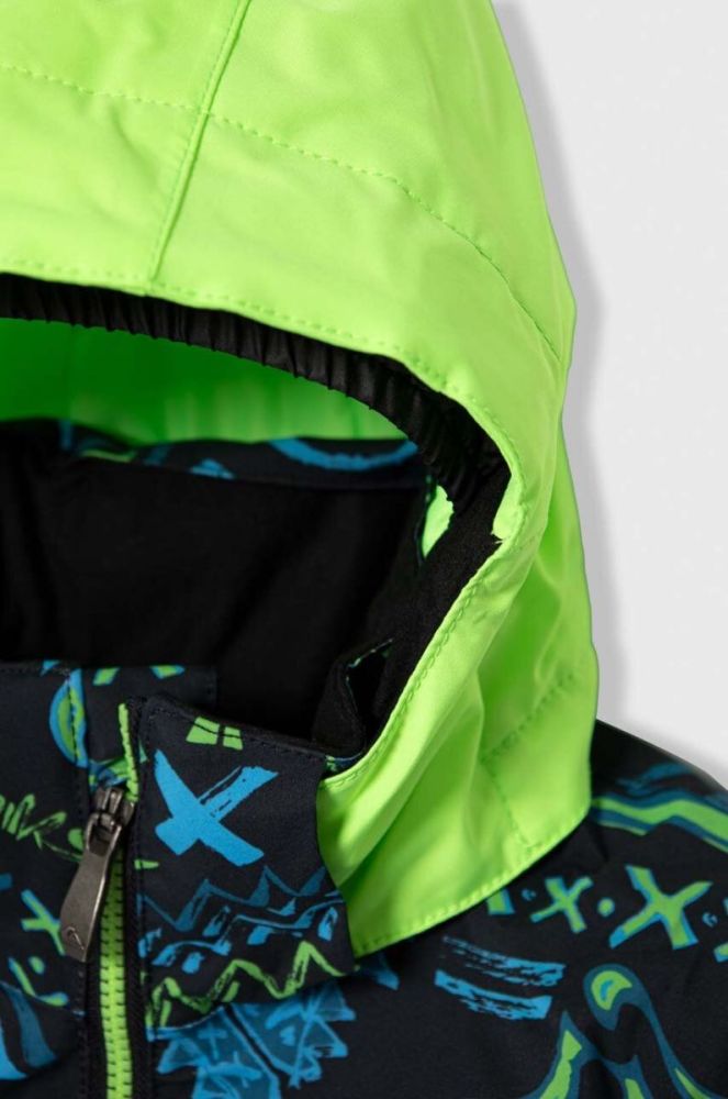 Дитяча гірськолижна куртка Quiksilver колір зелений фото 4
