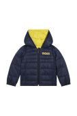 Дитяча двостороння пухова куртка BOSS колір жовтий (2698108)