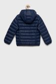 Дитяча пухова куртка EA7 Emporio Armani колір синій