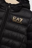 Дитяча пухова куртка EA7 Emporio Armani колір чорний (2564811)