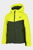 Дитяча гірськолижна куртка 4F колір зелений (2905078)
