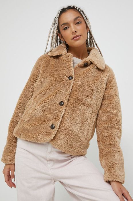 Куртка Only жіноча колір бежевий перехідна (2676196)