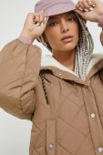 Куртка Only жіноча колір коричневий перехідна oversize