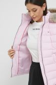 Пухова куртка Tommy Jeans жіноча колір фіолетовий зимова (2500342)