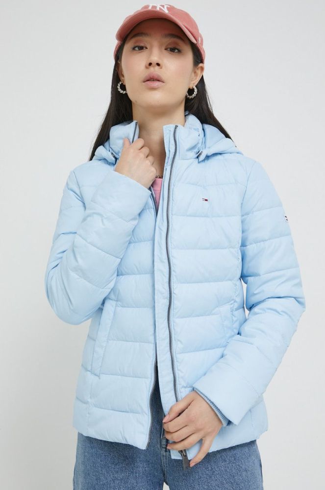Куртка Tommy Jeans жіноча зимова колір блакитний (2460330)