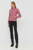 Куртка Guess жіноча колір рожевий перехідна (2833936)