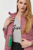 Куртка Guess жіноча колір рожевий перехідна (2833936)