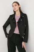 Куртка Guess жіноча колір чорний перехідна (2411389)