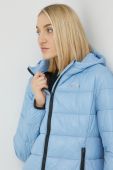 Куртка HUGO жіноча колір бірюзовий перехідна