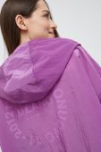 Куртка Emporio Armani жіноча колір фіолетовий перехідна oversize