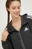 Куртка adidas Performance жіноча колір чорний перехідна oversize