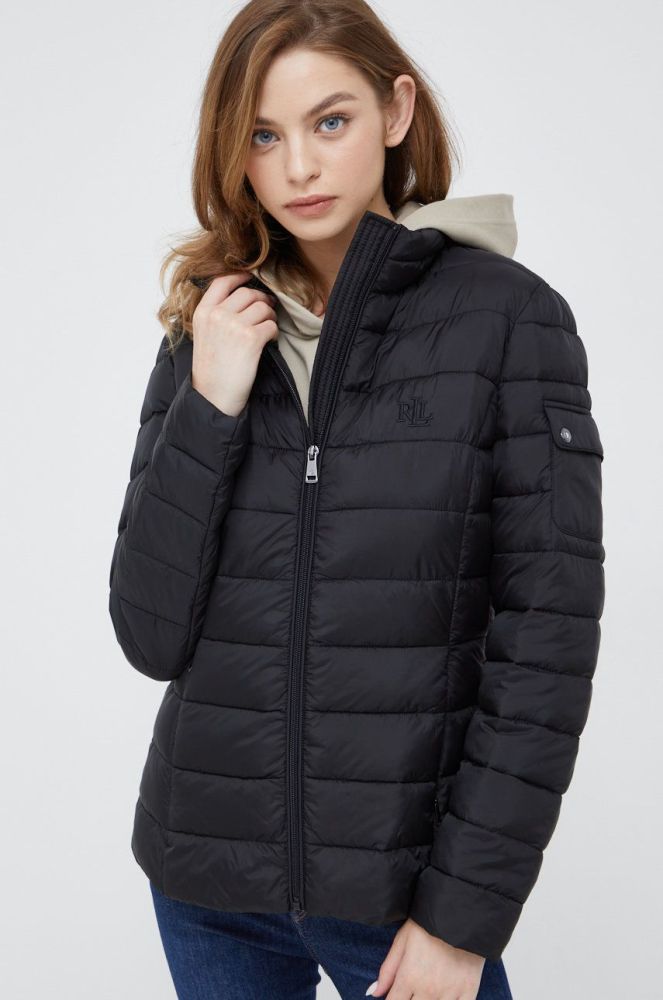Куртка Lauren Ralph Lauren жіноча колір чорний зимова (2522756)
