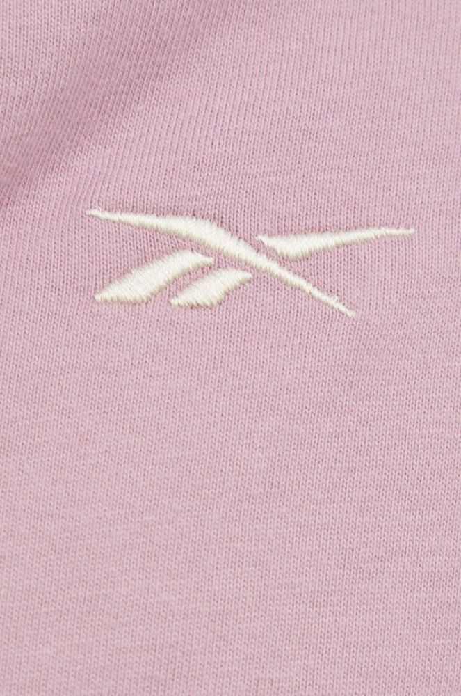 Куртка Reebok жіноча колір рожевий зимова фото 4