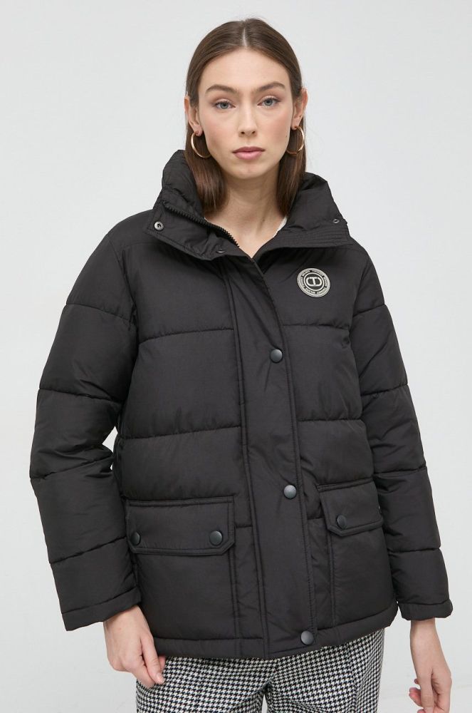 Куртка Twinset жіноча колір чорний перехідна (2694435)