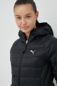 Пухова куртка Puma жіноча колір чорний перехідна (2720436)