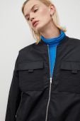 Куртка-бомбер Gestuz жіночий колір чорний перехідна