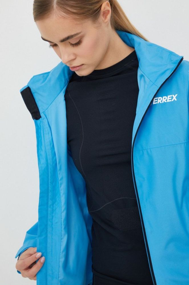Дощовик adidas TERREX Multi жіноча колір блакитний фото 7