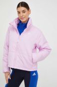 Куртка adidas жіноча колір рожевий зимова (2884523)