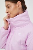 Куртка adidas жіноча колір рожевий зимова (2884523)