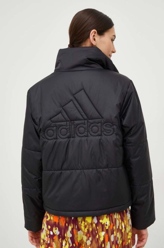 Куртка adidas Performance жіноча колір чорний перехідна фото 4