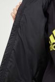 Куртка adidas Performance жіноча колір чорний перехідна