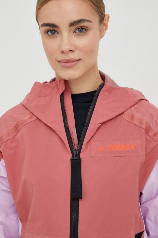 Дощовик adidas TERREX Utilitas жіноча колір помаранчевий фото 4