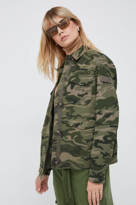 Куртка Pepe Jeans жіноча колір зелений перехідна (2549831)