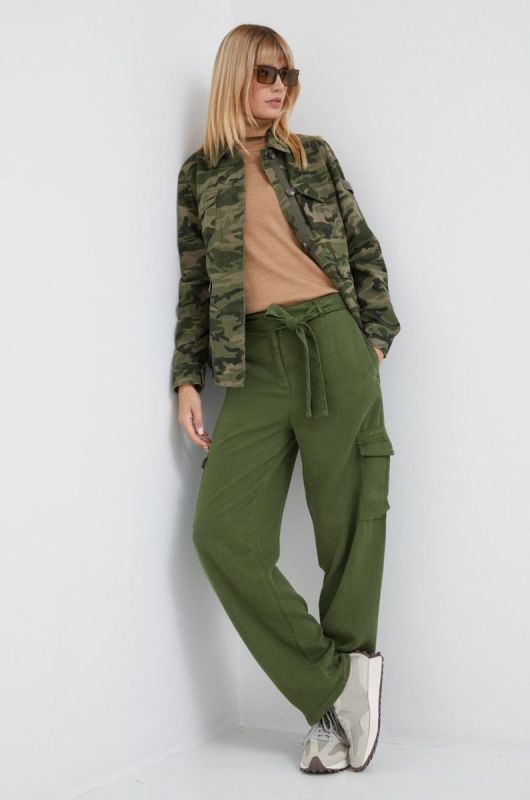 Куртка Pepe Jeans жіноча колір зелений перехідна (2549831) фото 2