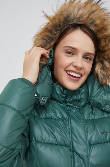 Куртка Pepe Jeans жіноча колір зелений зимова (2726536)