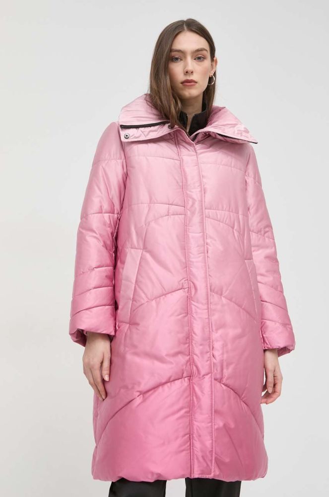 Куртка Guess жіноча колір рожевий зимова (2817322)