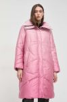 Куртка Guess жіноча колір рожевий зимова (2817322)