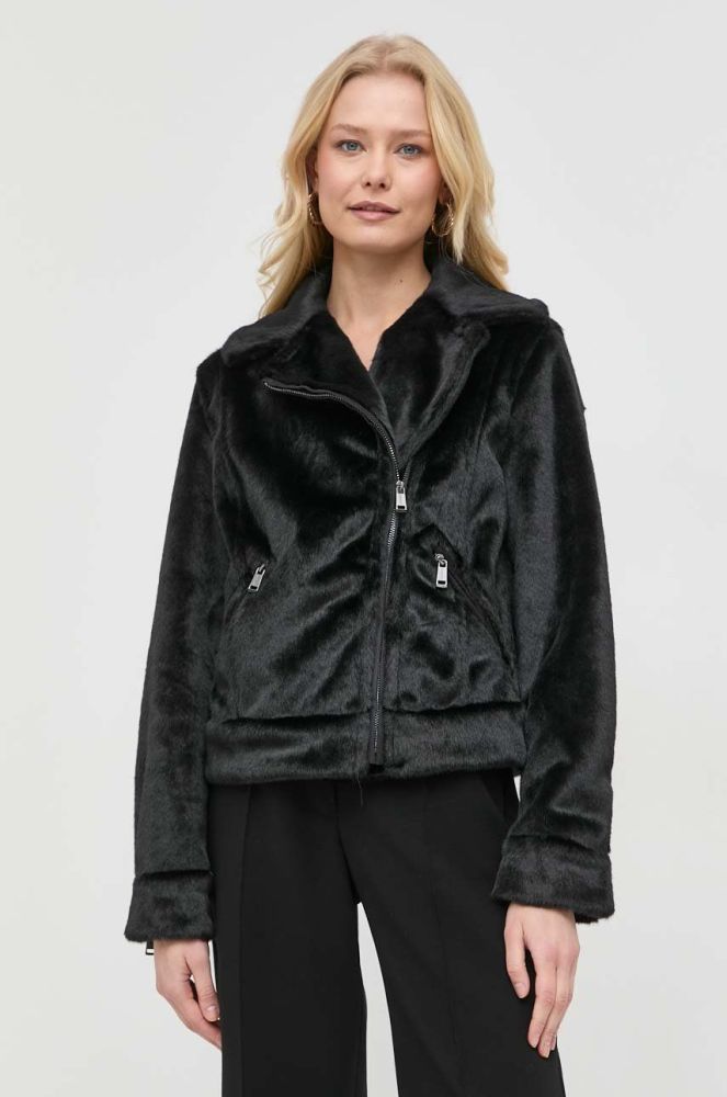 Куртка Guess жіноча колір чорний перехідна (2804256)
